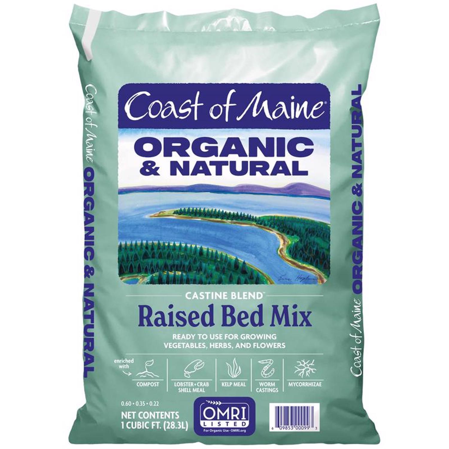  Coast Of Maine Castine Blend Organic Raised Bed Soil 1 Cu Ft