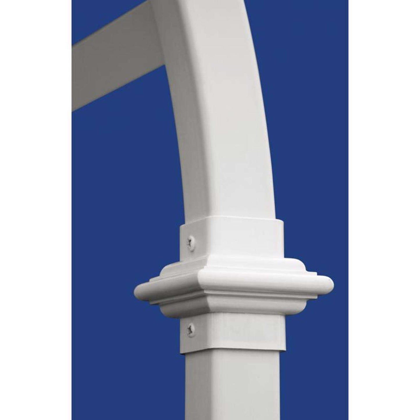  Vita Dublin 82 In. H White Vinyl Garden Arbor