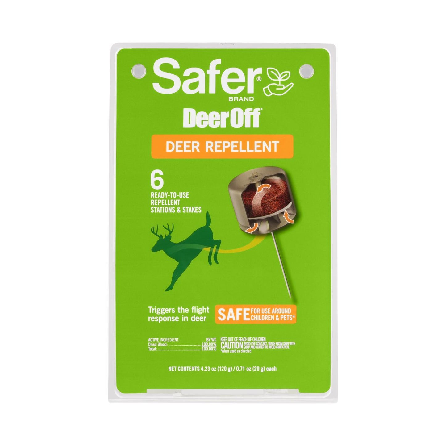  Safer Brand Deer Off Repellent Station Stake For Deer 6 Pk