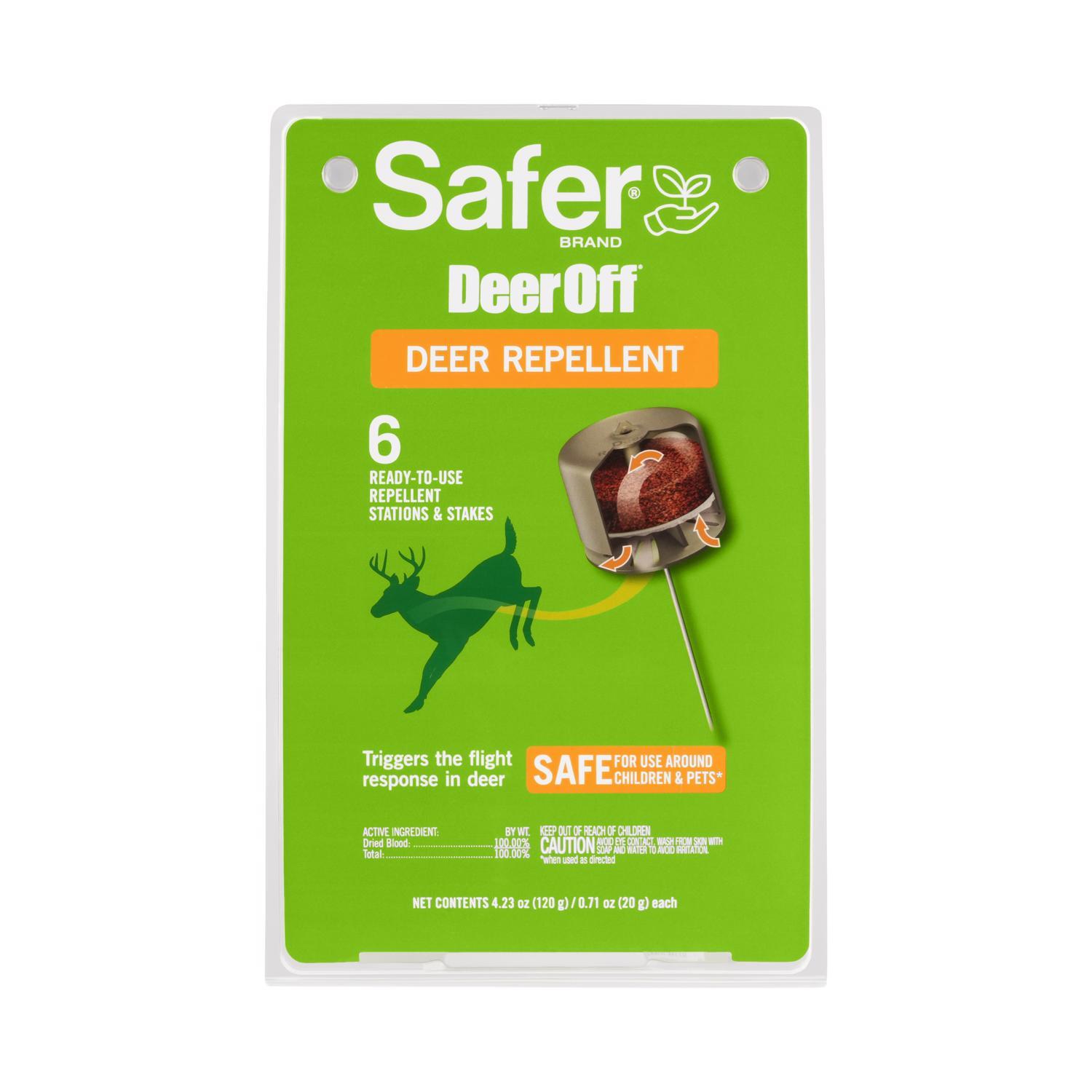  Safer Brand Deer Off Repellent Station Stake For Deer 6 Pk