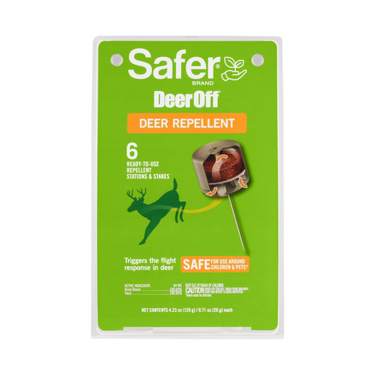 Safer Brand Deer Off Repellent Station Stake For Deer 6 Pk