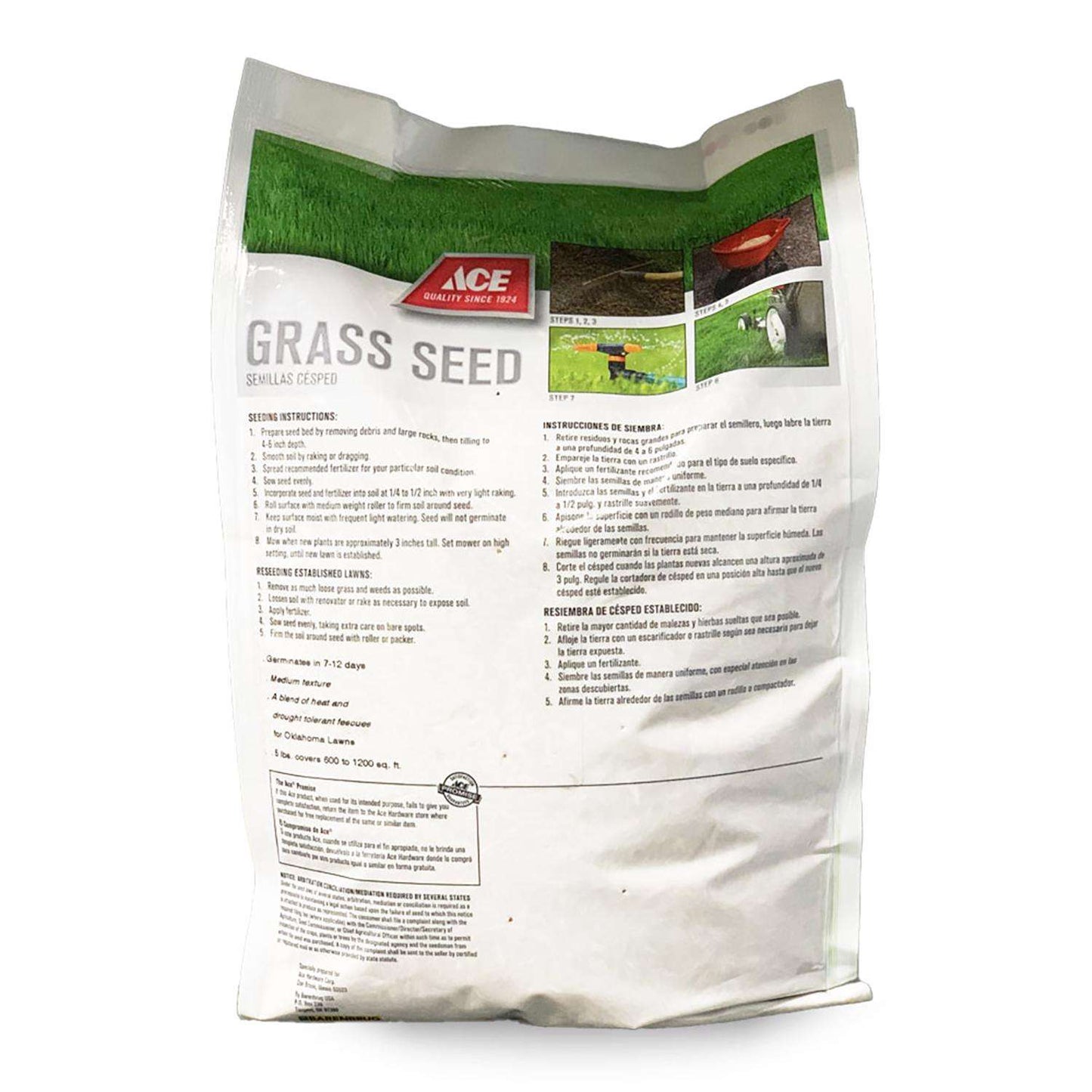  Ace Mixed Sun Or Shade Grass Seed 50 Lb