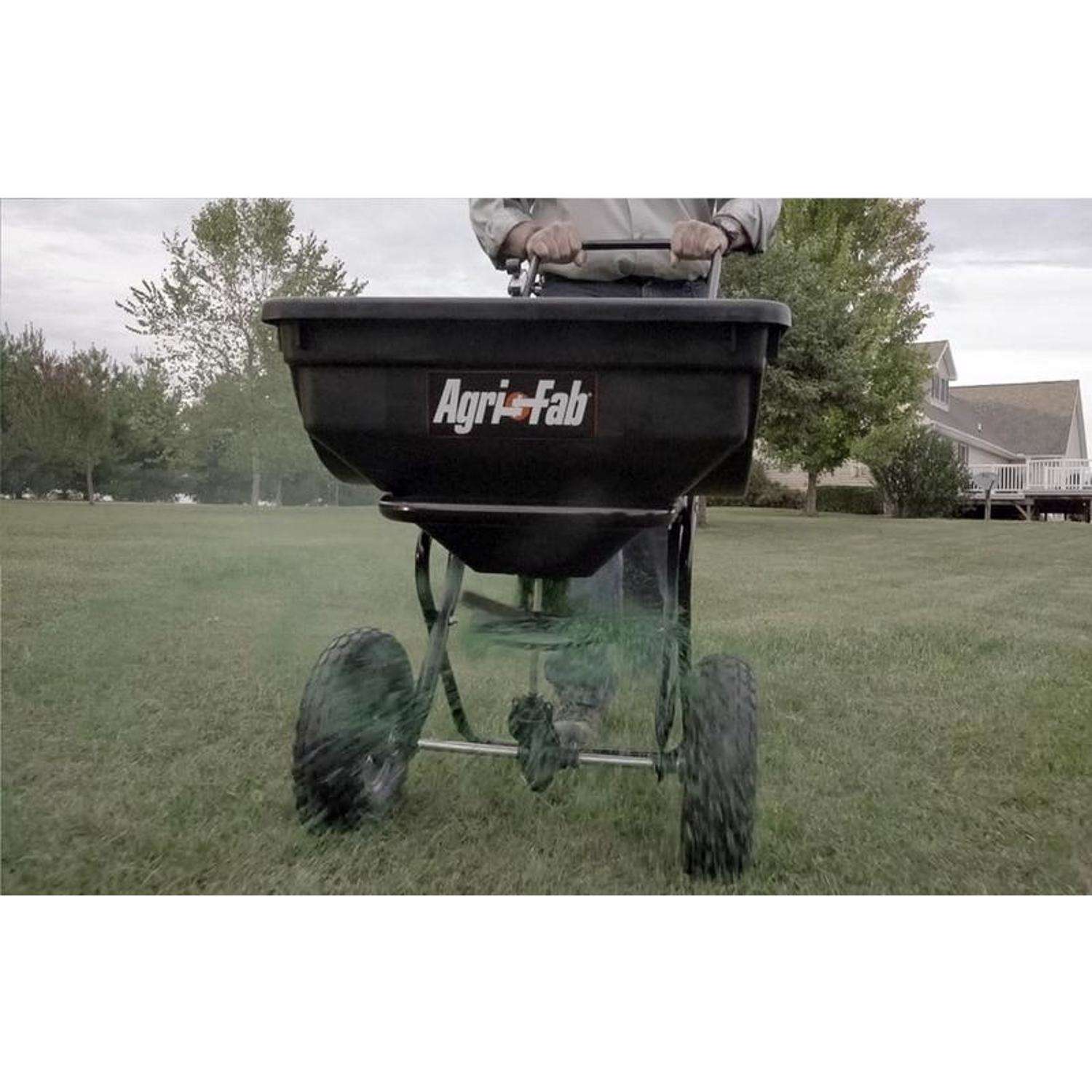  Agri-Fab 10 Ft. W Push Spreader For Fertilizer/Seed 85 Lb