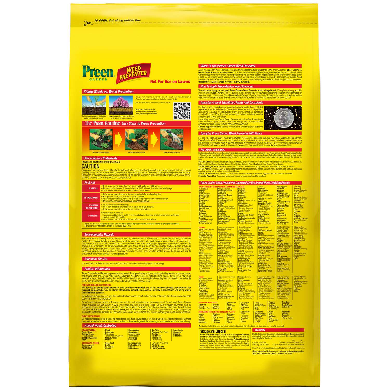  Preen Weed Preventer Granules 31.3 Lb