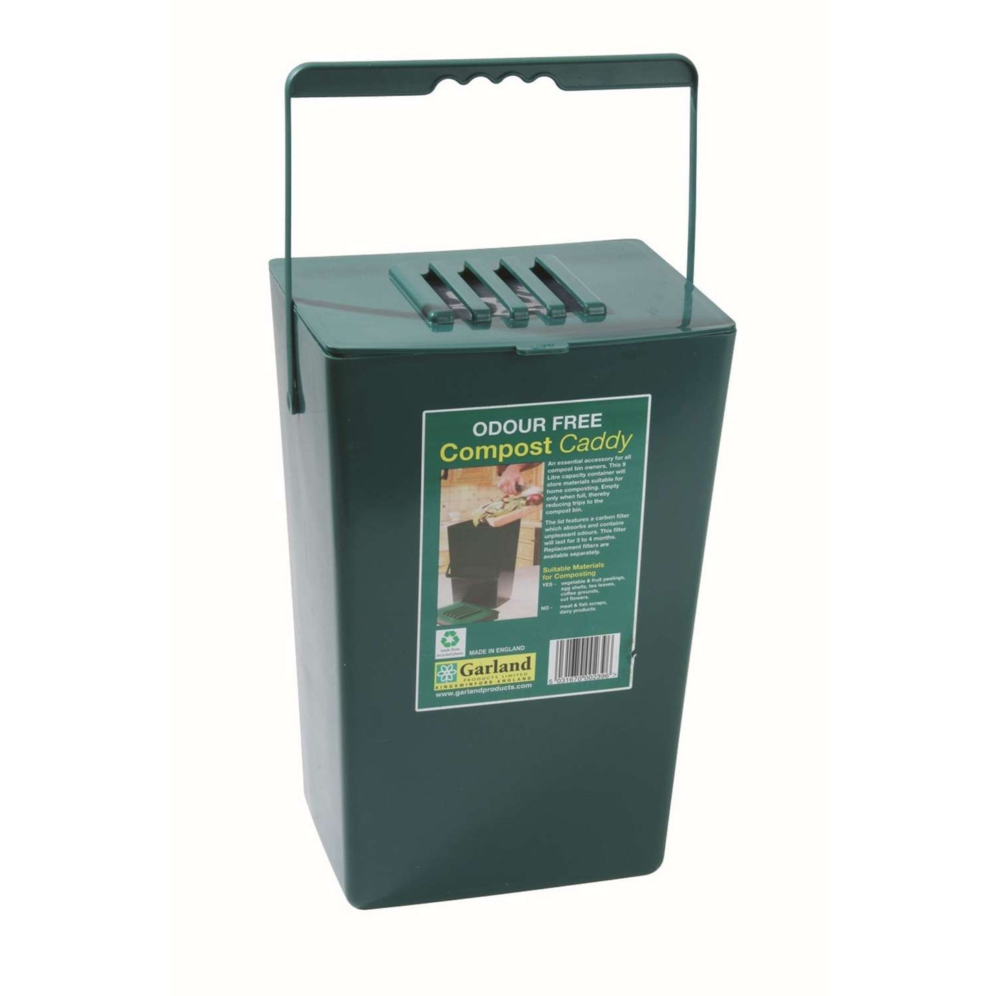  Bosmere 13 In. H X 8 In. W X 6.5 In. D Plastic Compost Bin Green