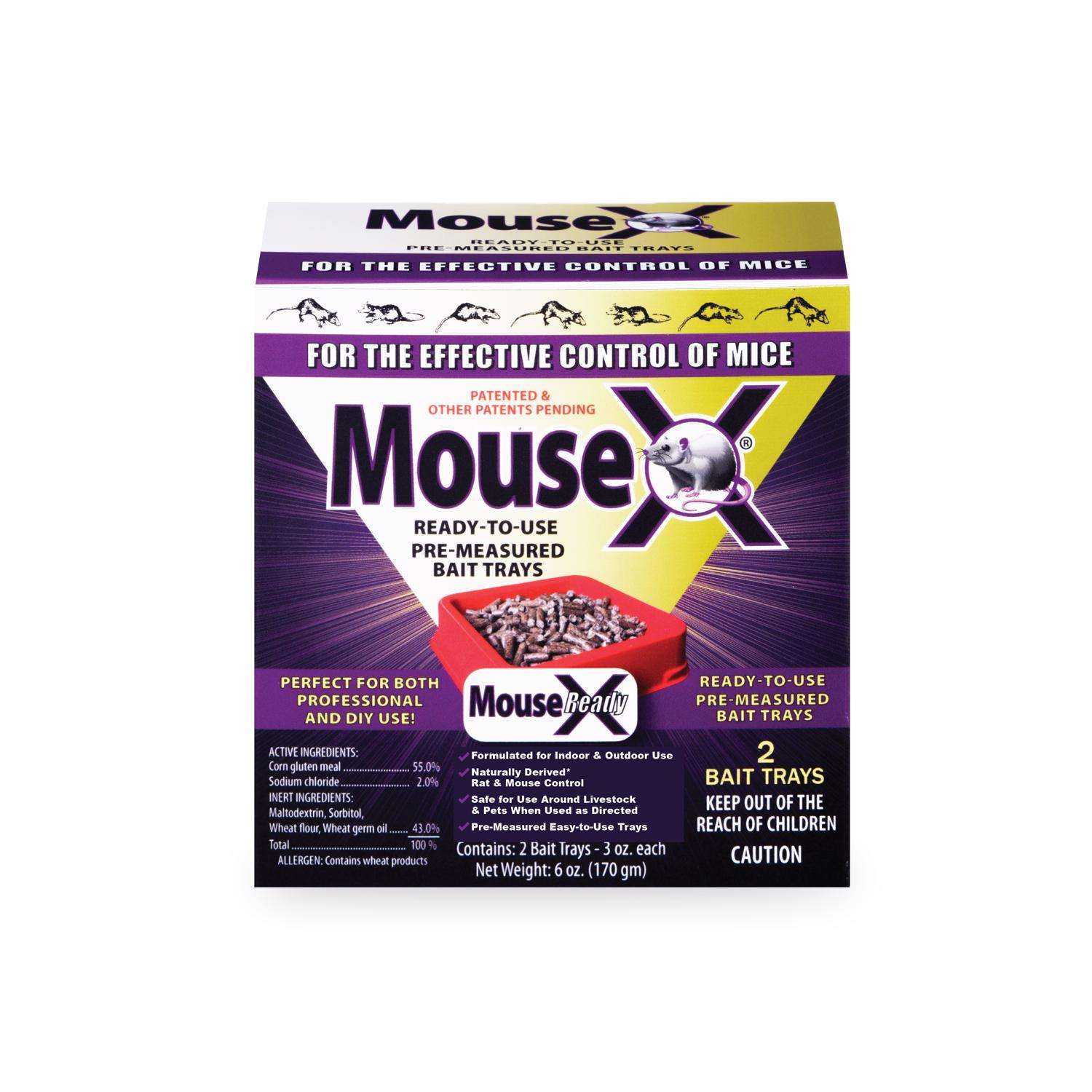  MouseX Non-Toxic Bait Pellets For Mice And Rats 6 Oz 2 Pk