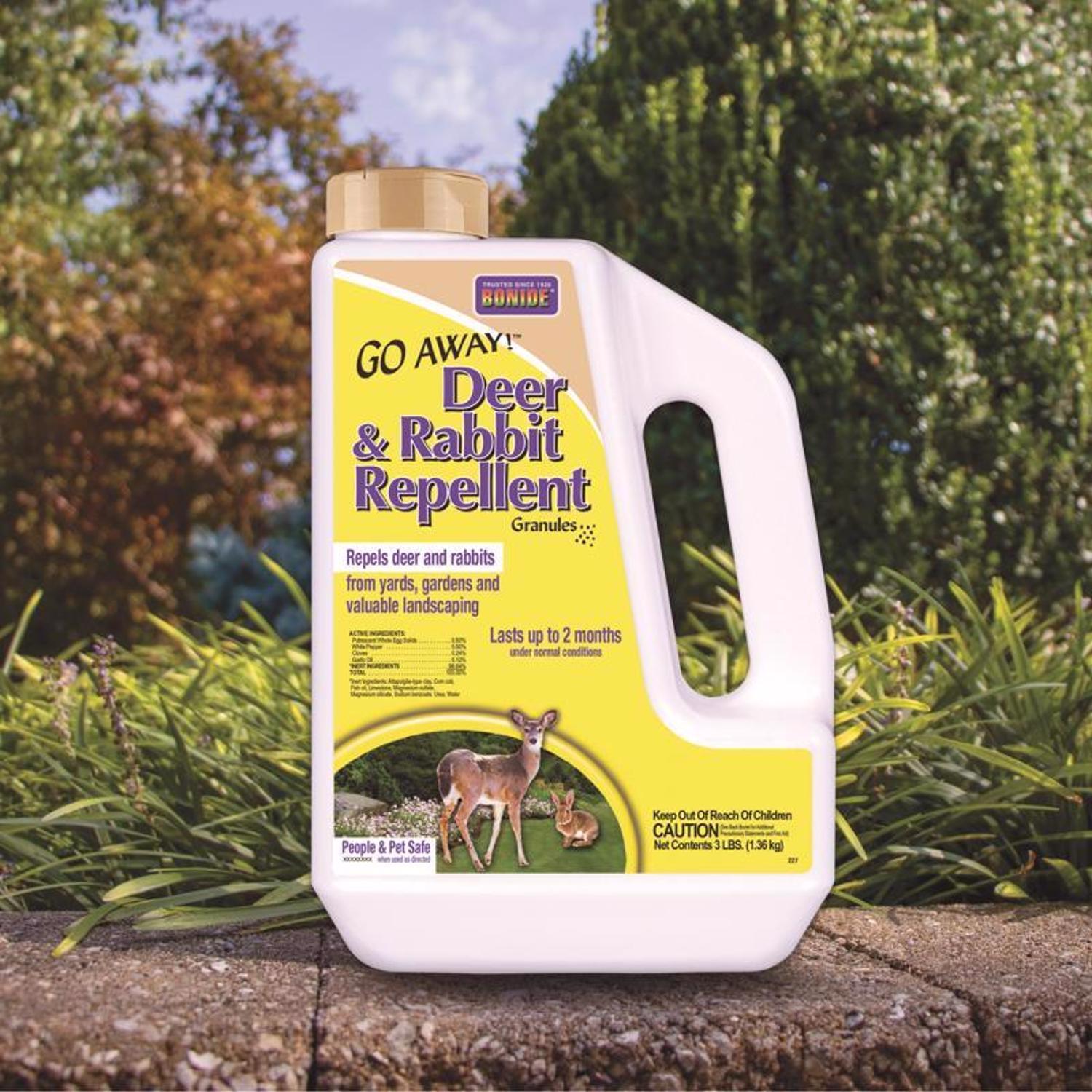  Bonide Go Away Animal Repellent Granules For Deer And Rabbits 3 Lb