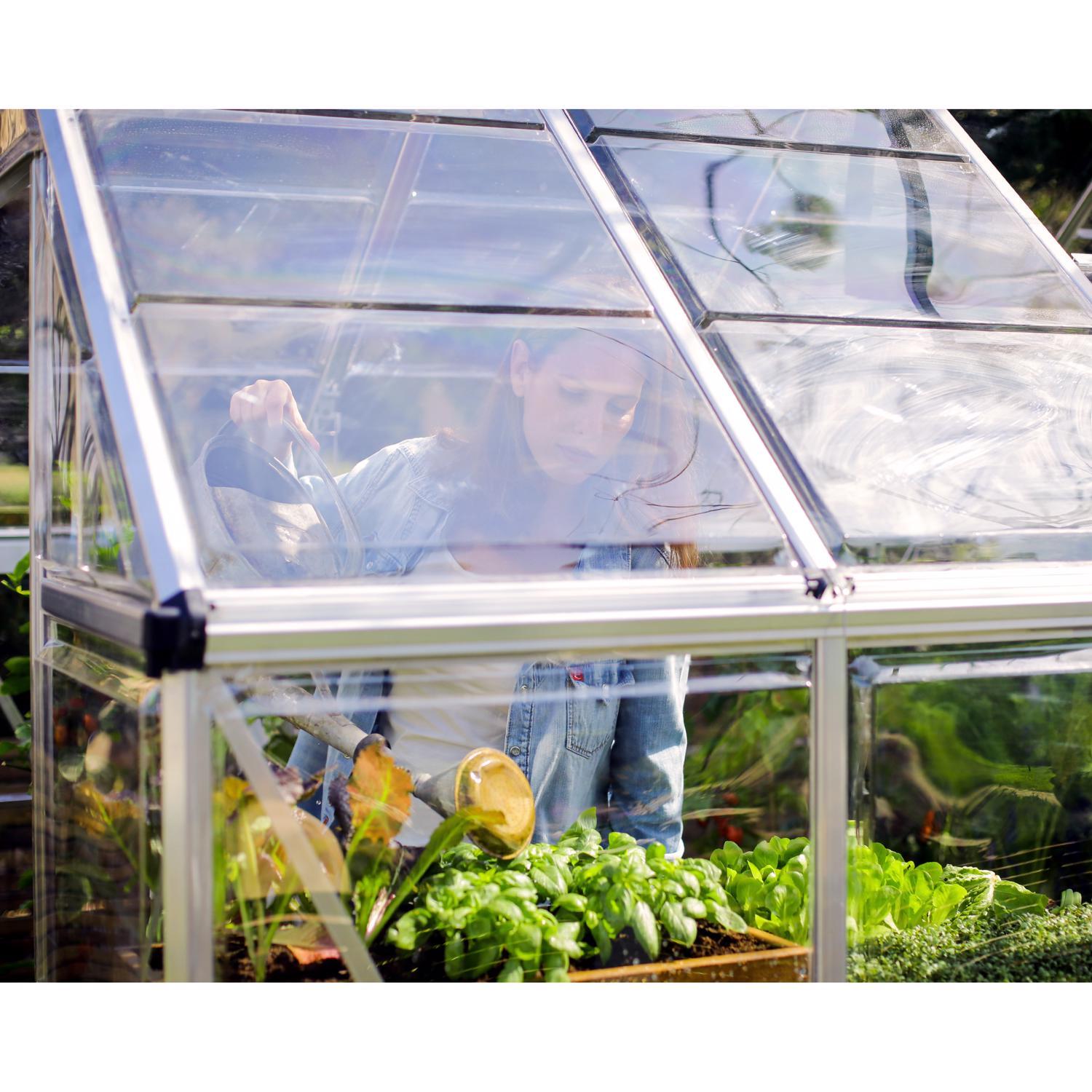  Canopia By Palram Harmony Silver 72.8 In. W X 49.6 In. D X 81.9 In. H Walk-In Greenhouse