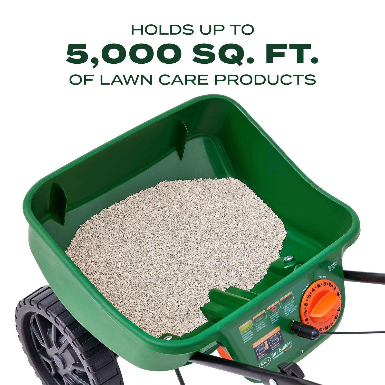  Scotts Turf Builder EdgeGuard Mini 60 In. W Push Spreader For Fertilizer/Seed 23 Lb