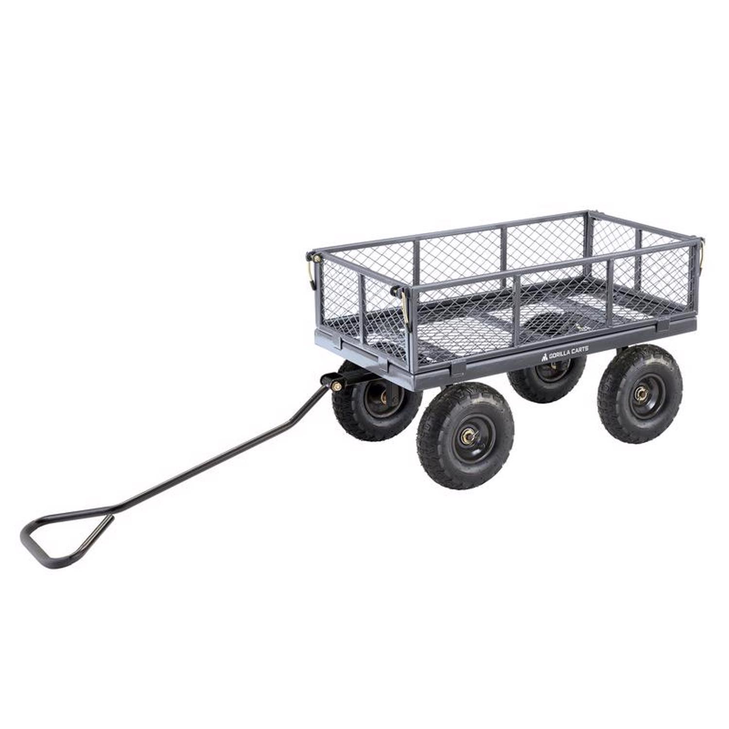  Gorilla Carts Steel Utility Cart 600 Lb. Cap.