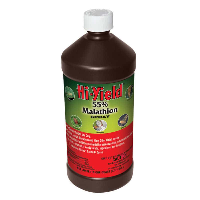  Hi-Yield 55% Malathion Spray Insect Killer Liquid Concentrate 32 Oz