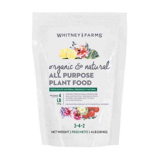  Whitney Farms Organic Granules All Purpose Plant Food 4 Lb