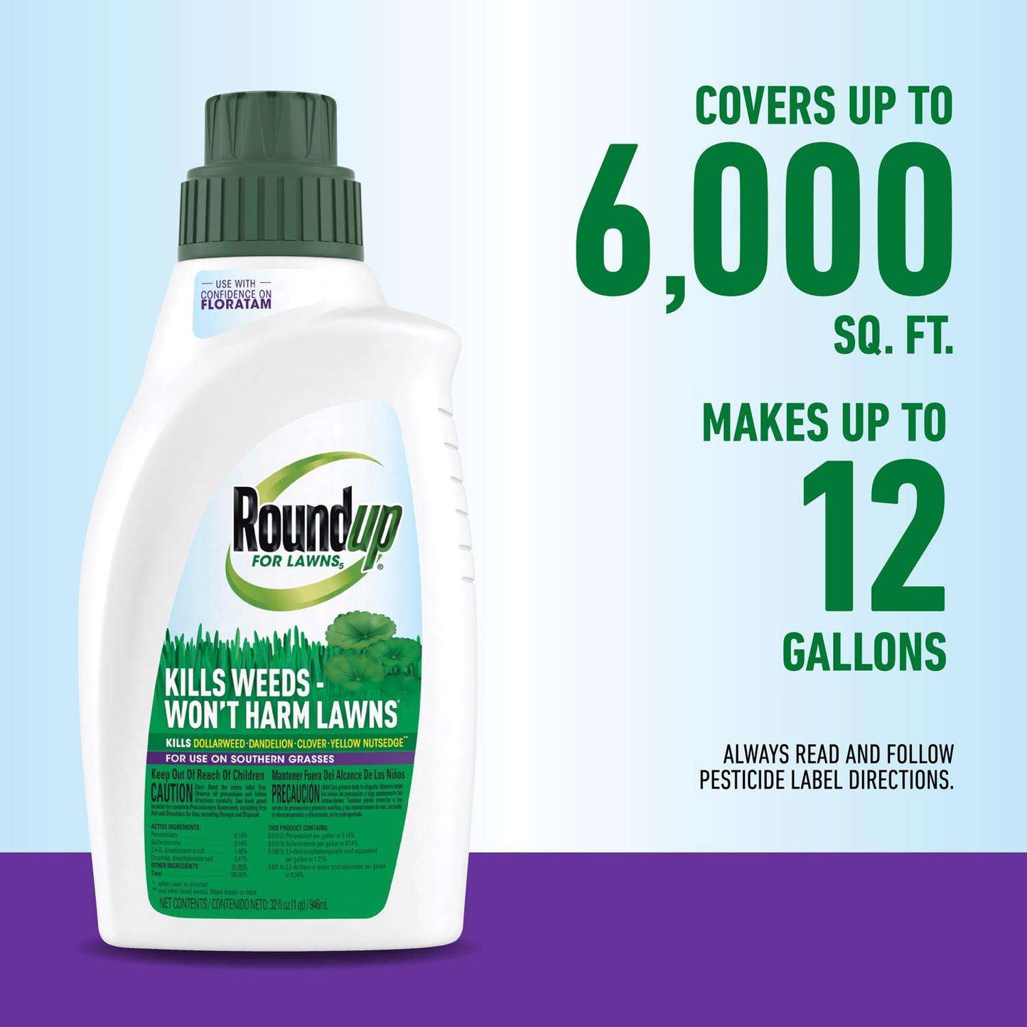  Roundup Weed Killer Concentrate 32 Oz