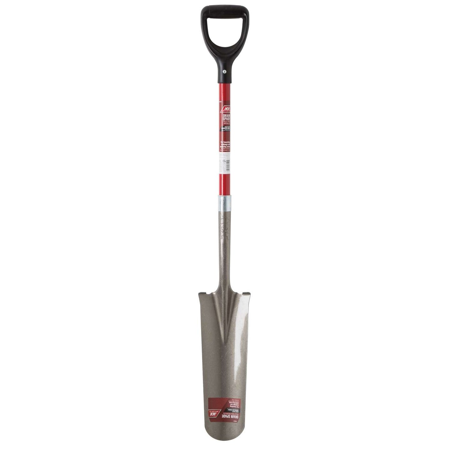  Ace 45.75 In. Steel Round Drain Spade Fiberglass Handle