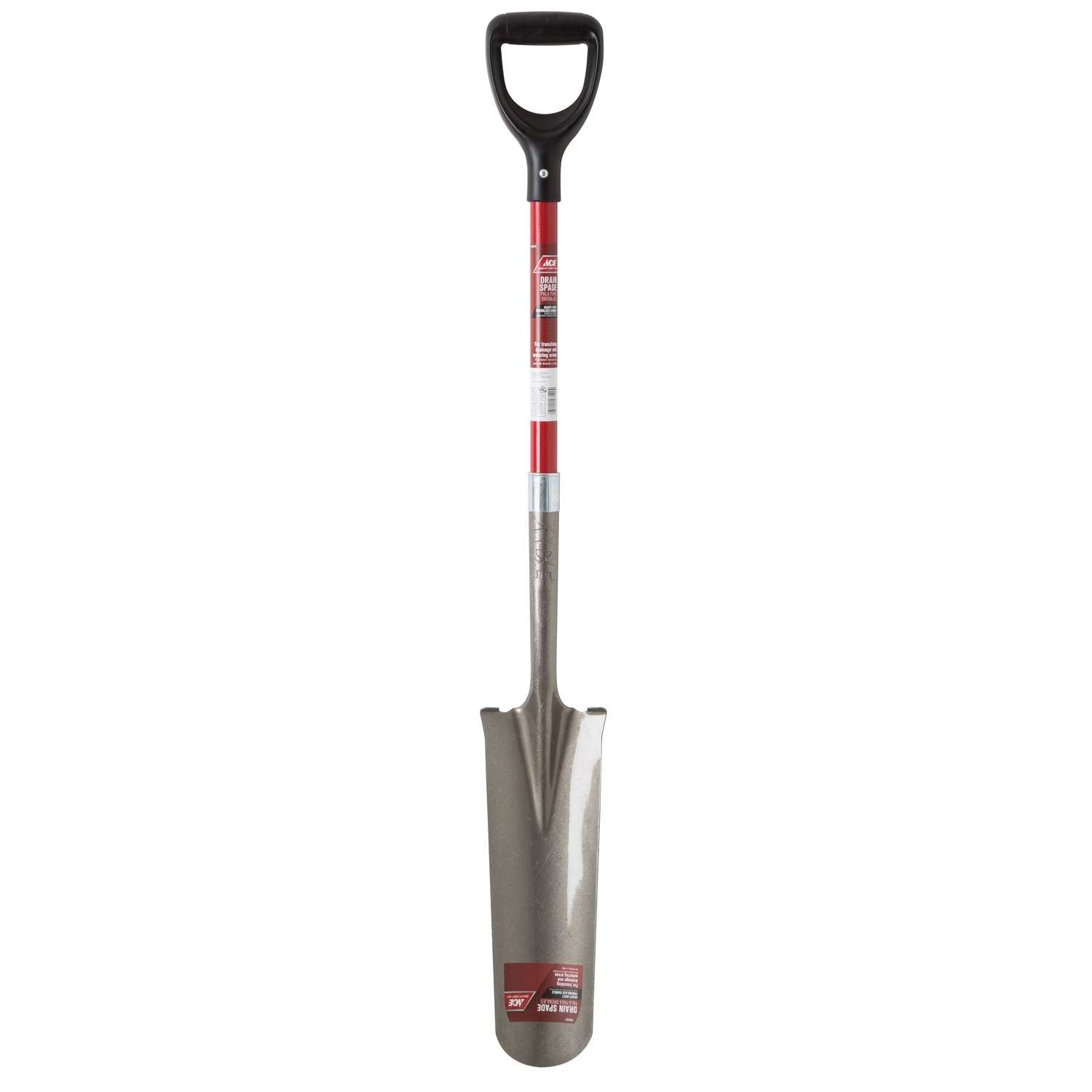  Ace 45.75 In. Steel Round Drain Spade Fiberglass Handle