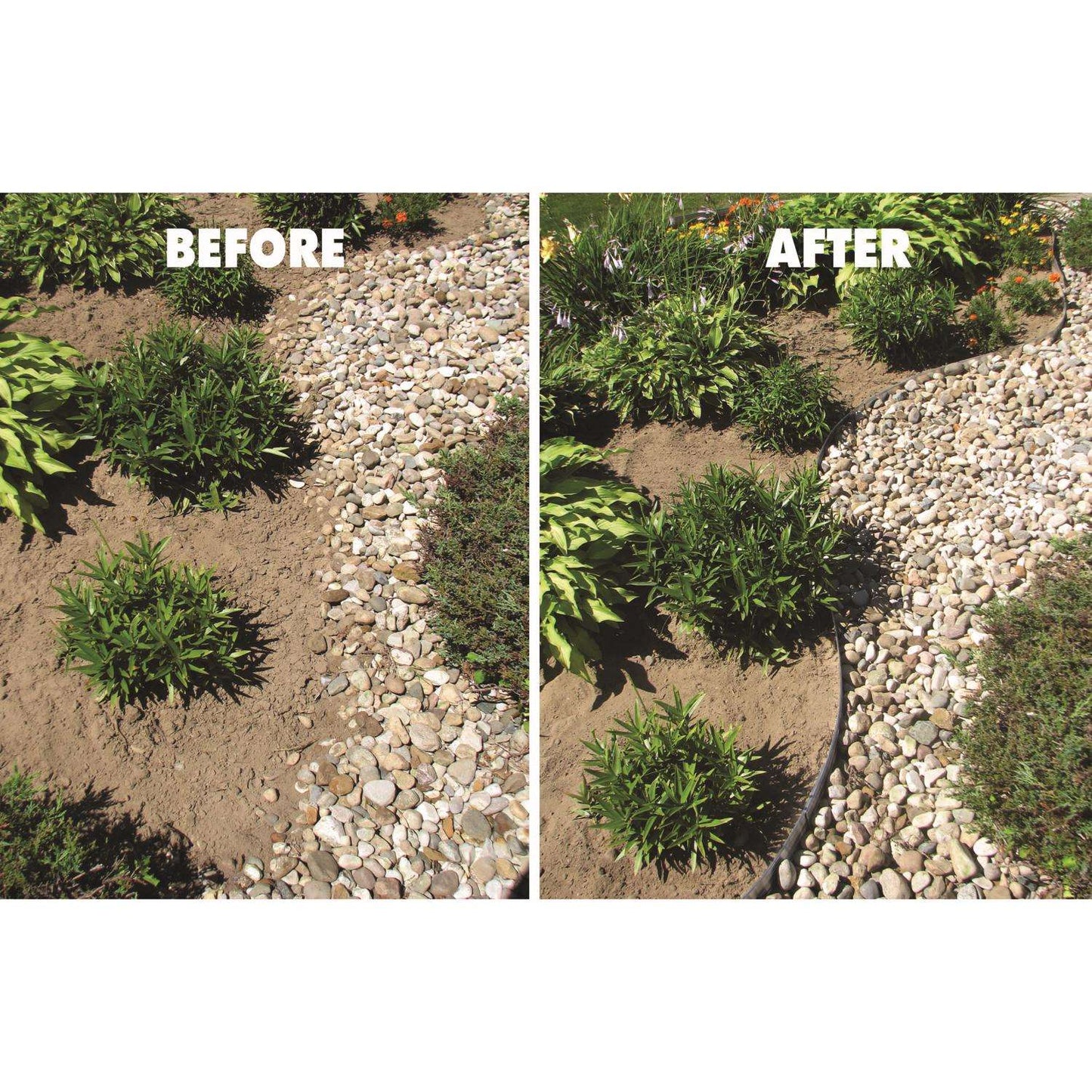  EasyFlex 24 Ft. L X 4 In. H Aluminum White Landscape Edging Kit