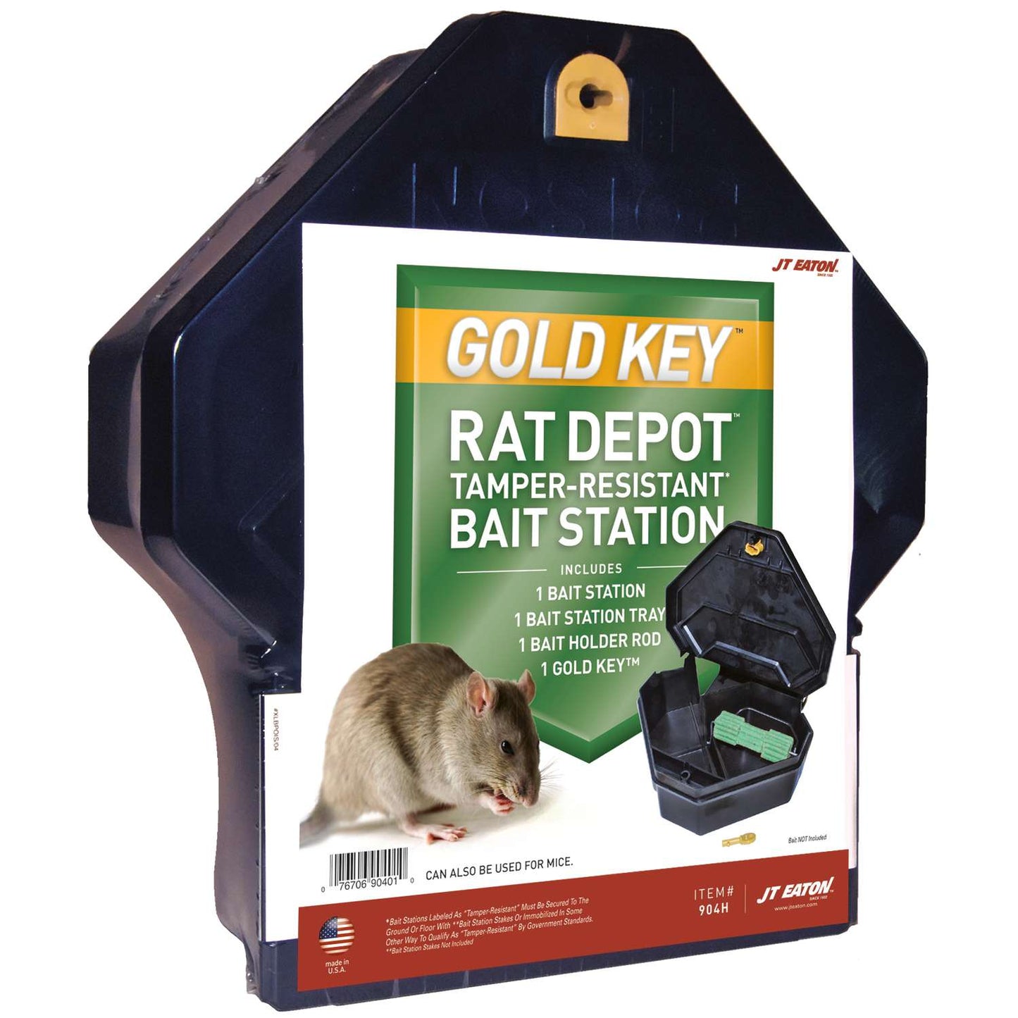  JT Eaton Gold Key Non-Toxic Bait Station Blocks For Mice And Rats 0 Lb 1 Pk