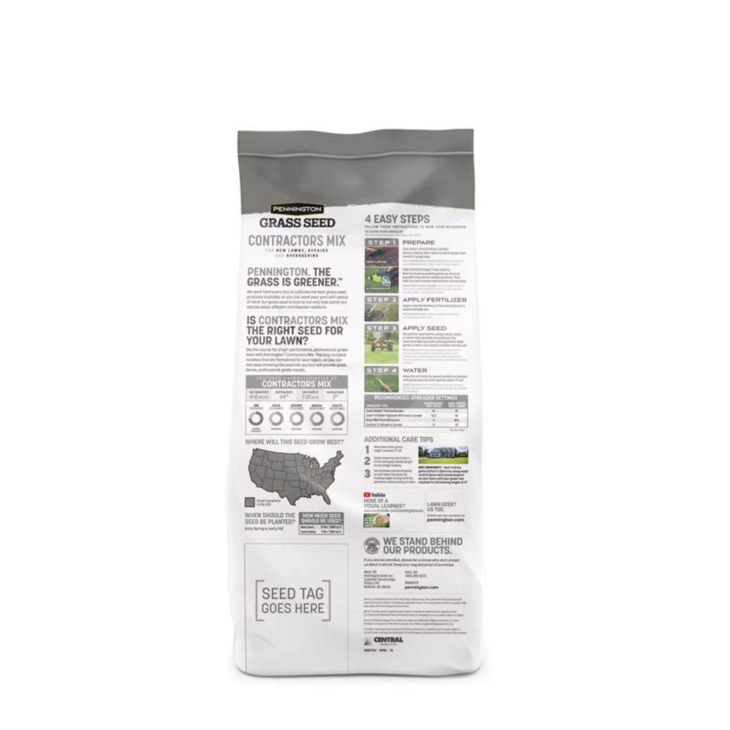  Pennington Contractors Mix Sun Or Shade Grass Seed 7 Lb