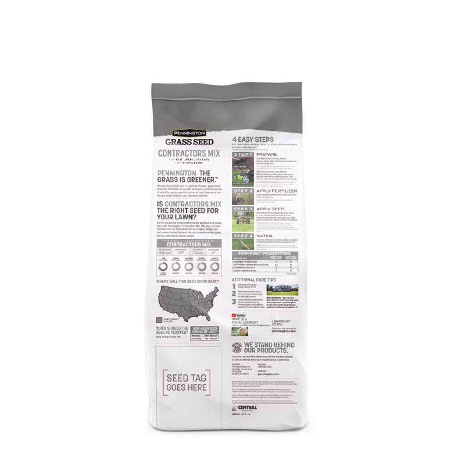  Pennington Contractors Mix Sun Or Shade Grass Seed 7 Lb