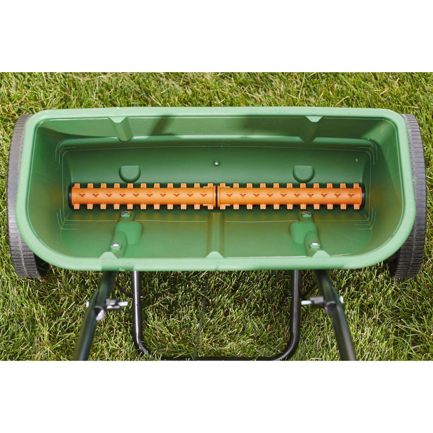 Scotts Turf Builder 22 In. W Drop Push Spreader For Fertilizer/Ice Melt/Seed 25 Lb