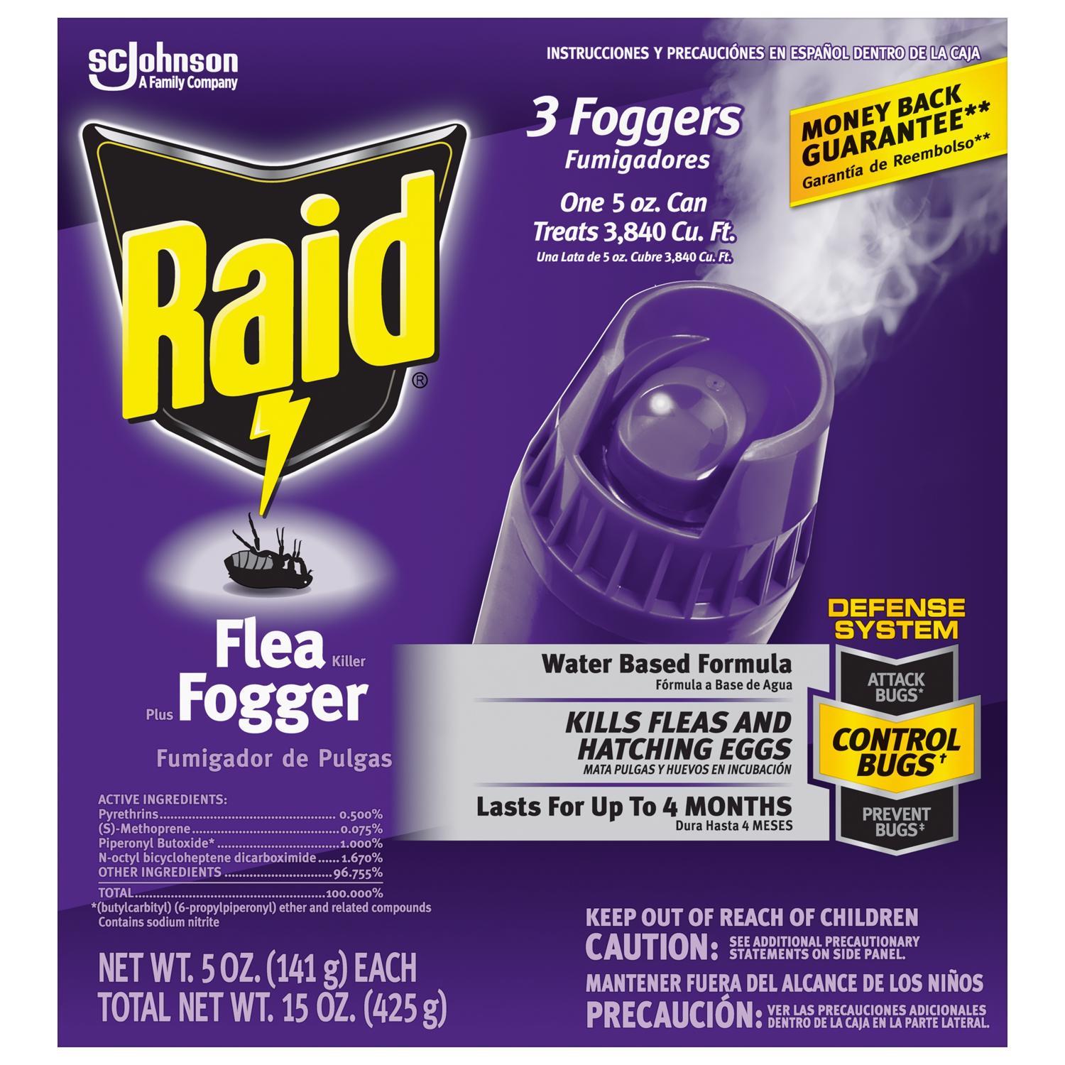  Raid Sc Johnson Flea Killer Fog 15 Oz