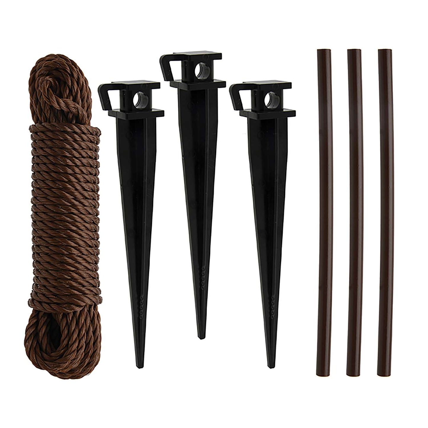  Bond 10 In. H Black Plastic Tree Stakes