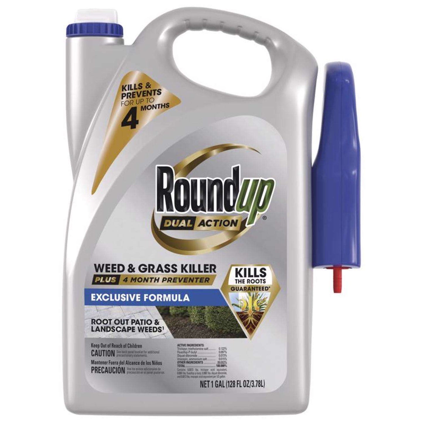  Roundup Dual Action Weed And Grass Killer + Preventer RTU Liquid 1 Gal