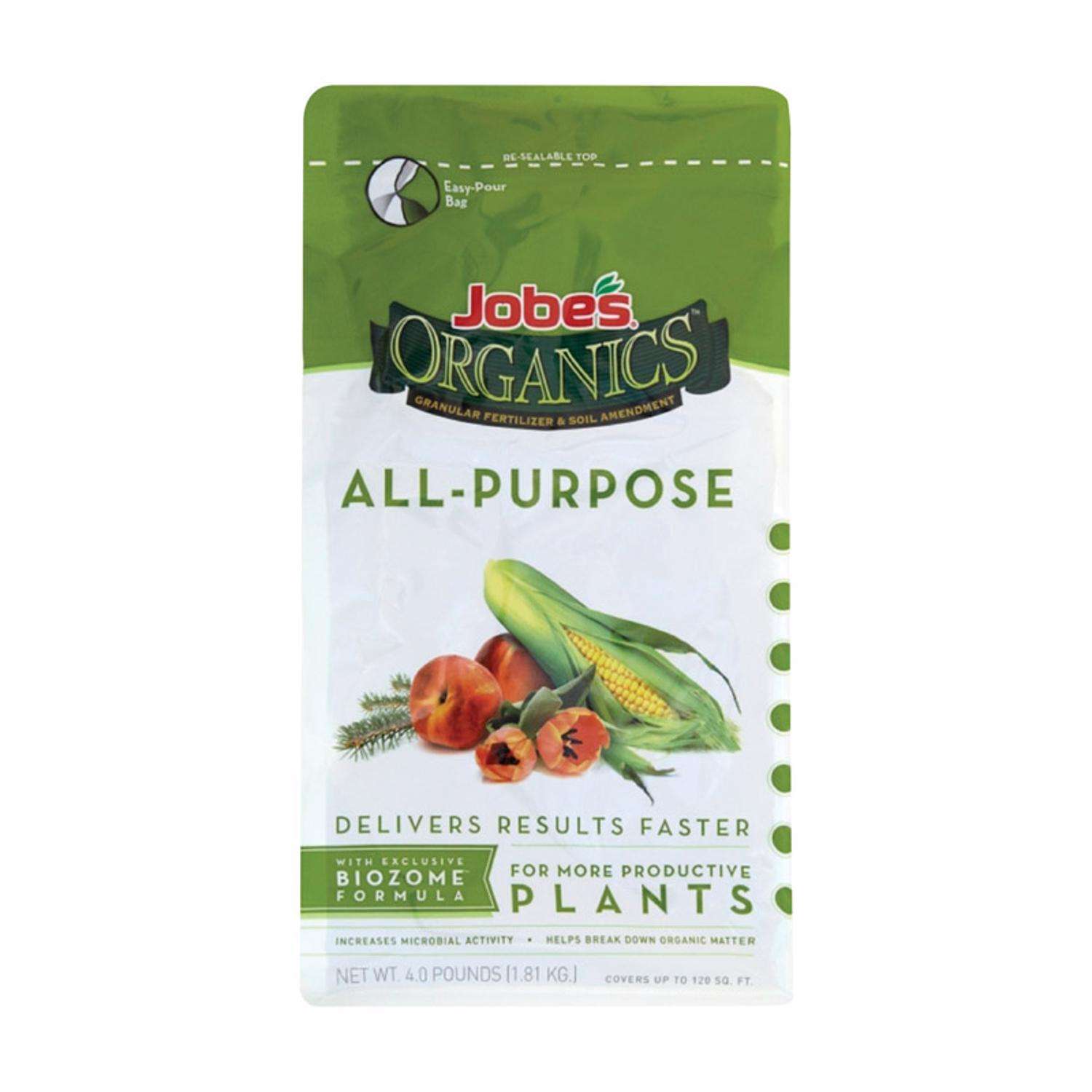  Jobe's Organic Granules All Purpose Plant Food 4 Lb