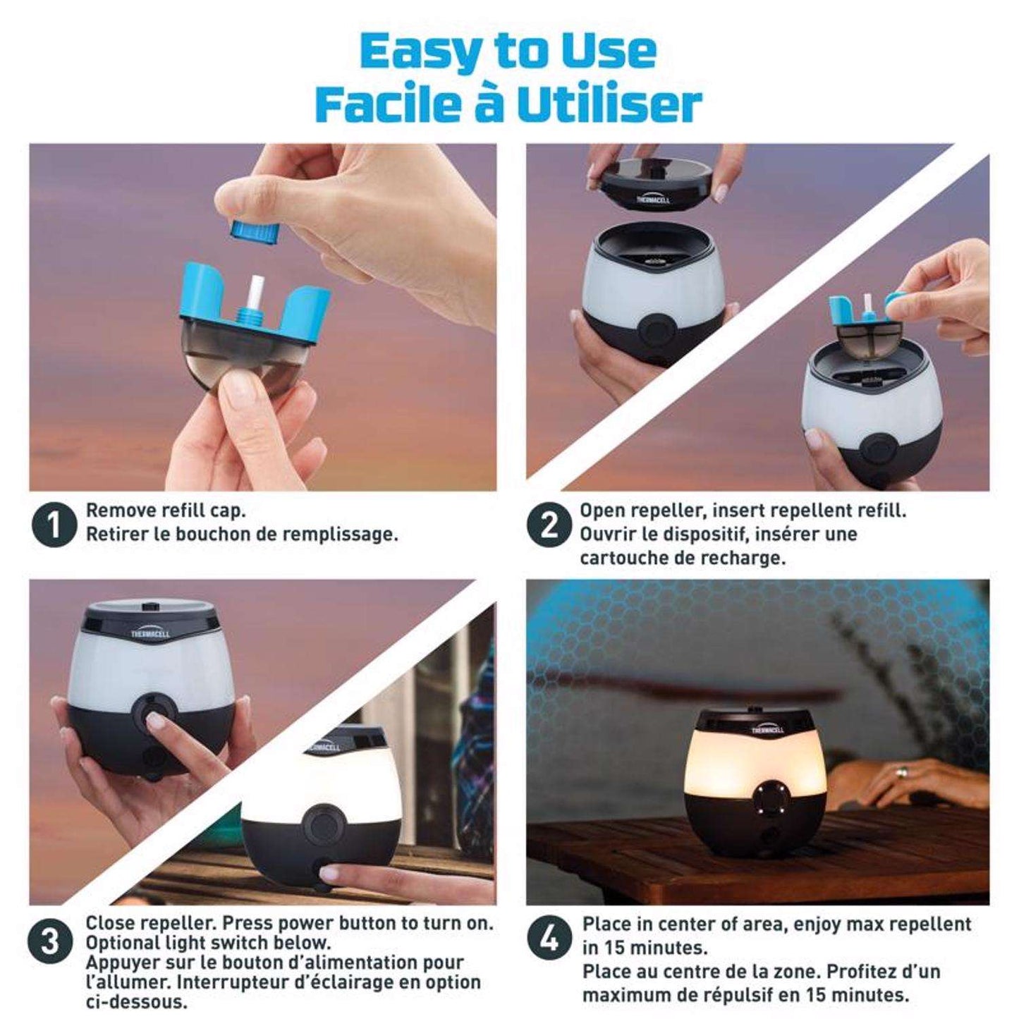  Thermacell Insect Repellent Device Cartridge For Mosquitoes