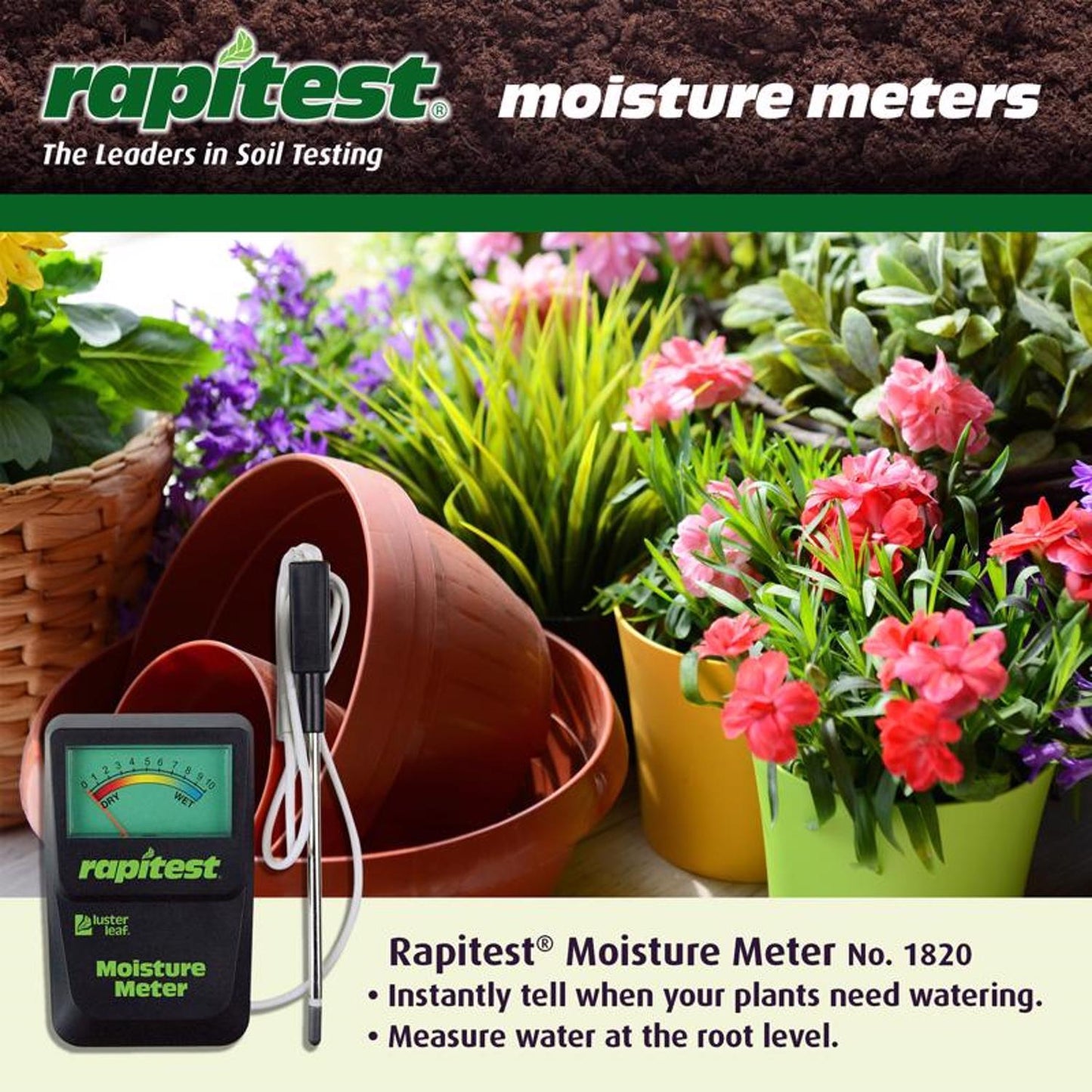  Luster Leaf Analog Moisture Meter 1 Pk