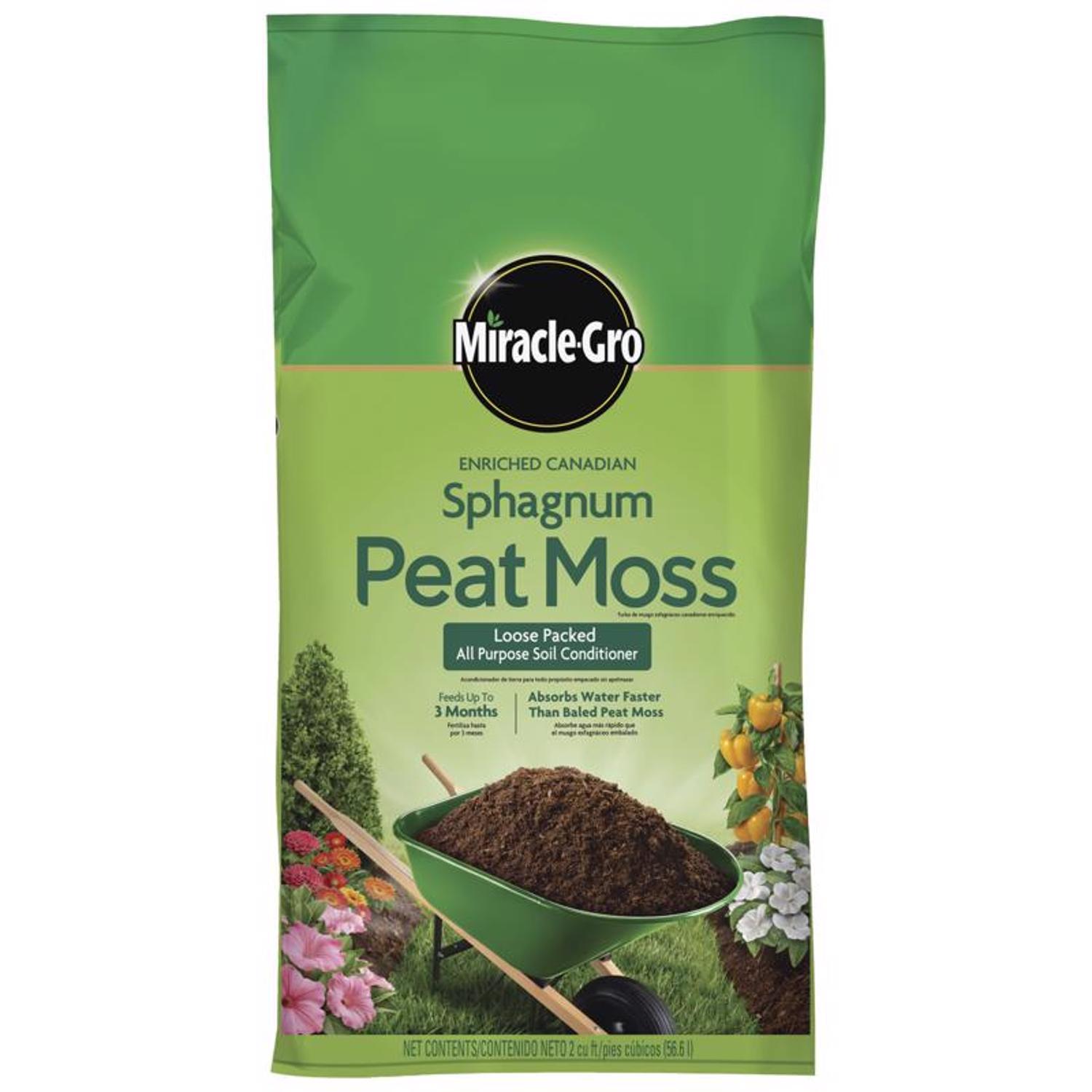  Miracle-Gro Canadian Sphagnum Peat Moss 2 Cu Ft