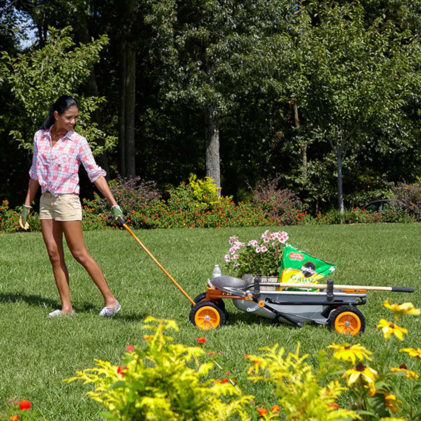  Worx 300 Lb Wheelbarrow Wagon Kit Steel 1 Pk