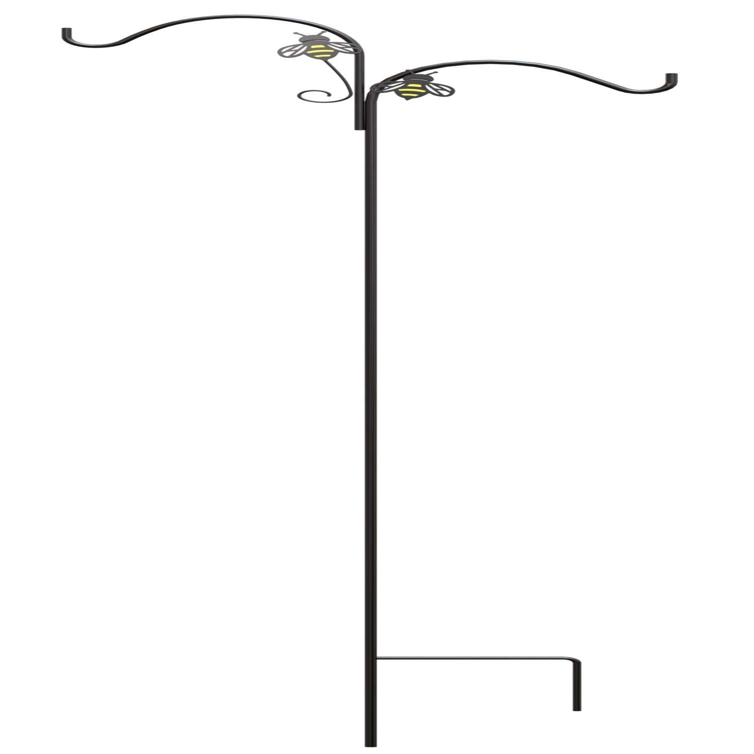  Panacea Black Metal 84 H Bee-Concious Double Shepherd's Hook 1