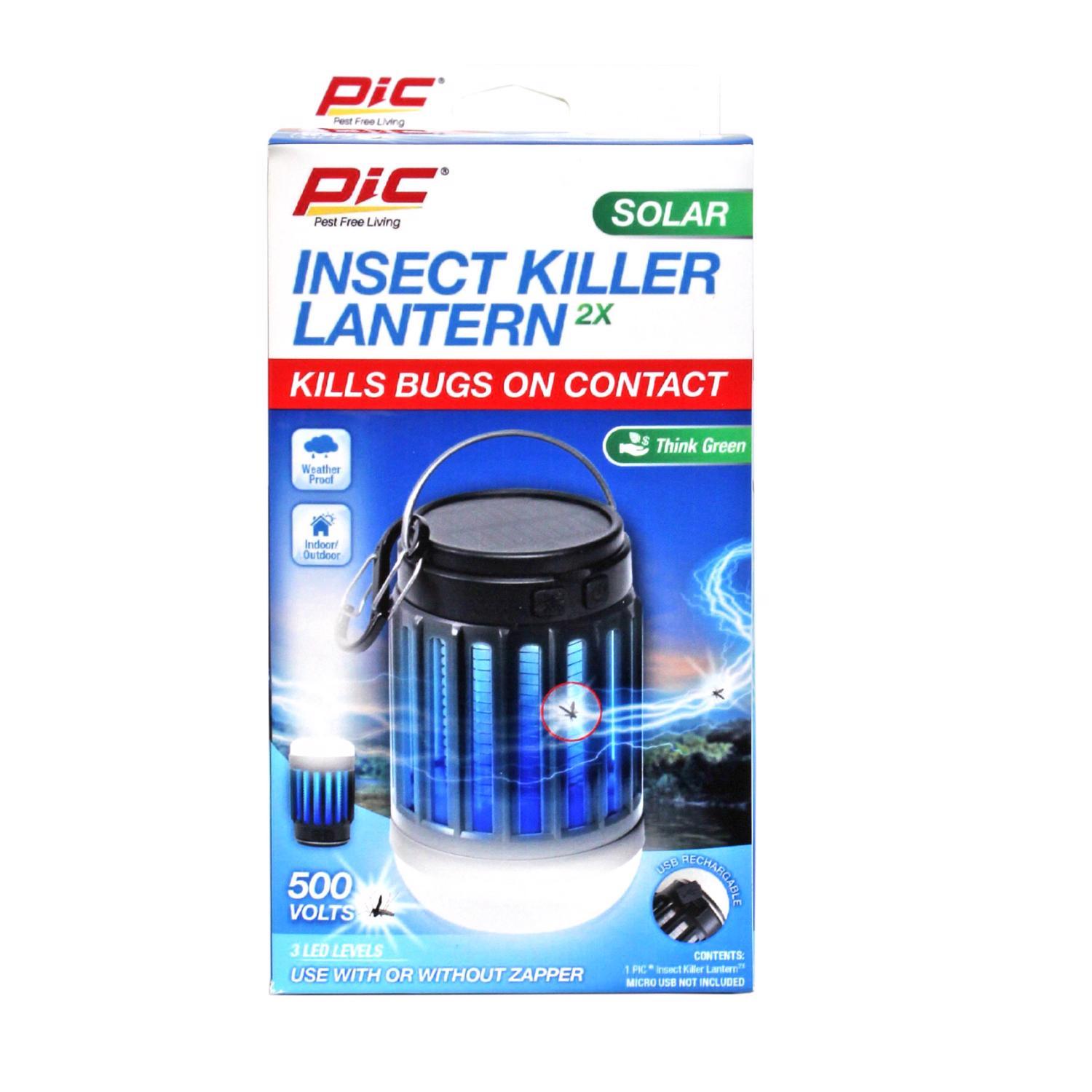  PIC Solar Indoor And Outdoor Mosquito Zapper And Lantern