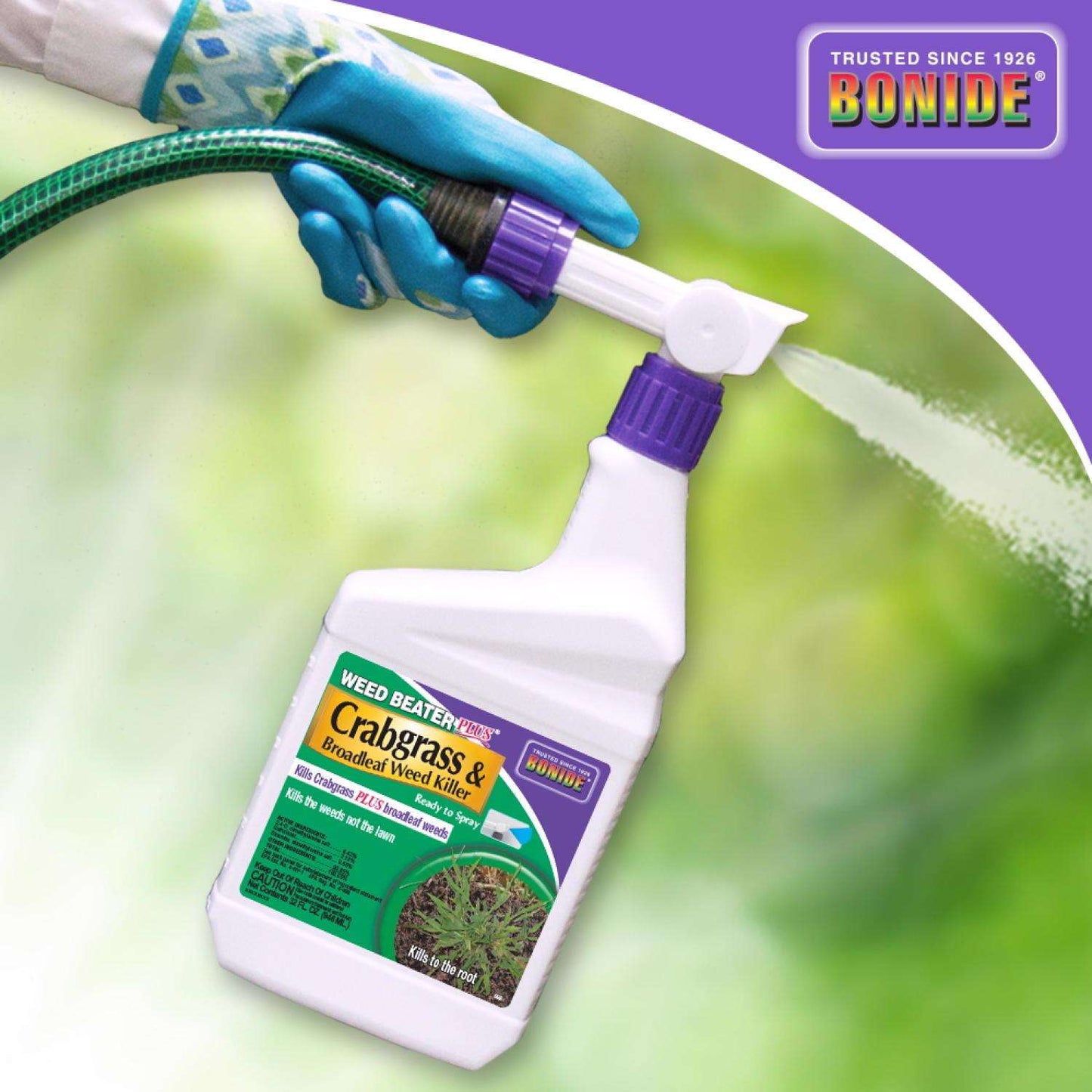  Bonide Weed Beater Plus Weed And Crabgrass Killer RTS Hose-End Concentrate 32 Oz