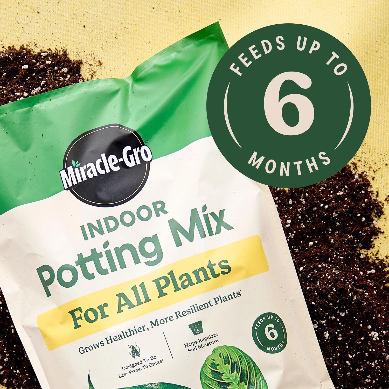  Miracle-Gro Indoor Plant Potting Soil 6 Qt