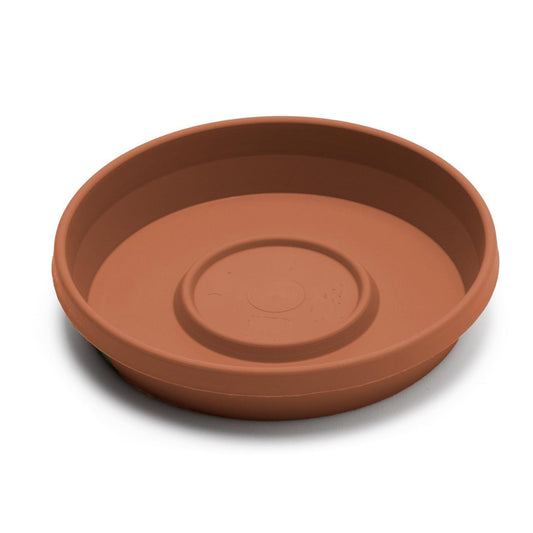  Bloem Terratray 2.7 In. H X 20 In. Dia. Resin Traditional Tray Terracotta Clay