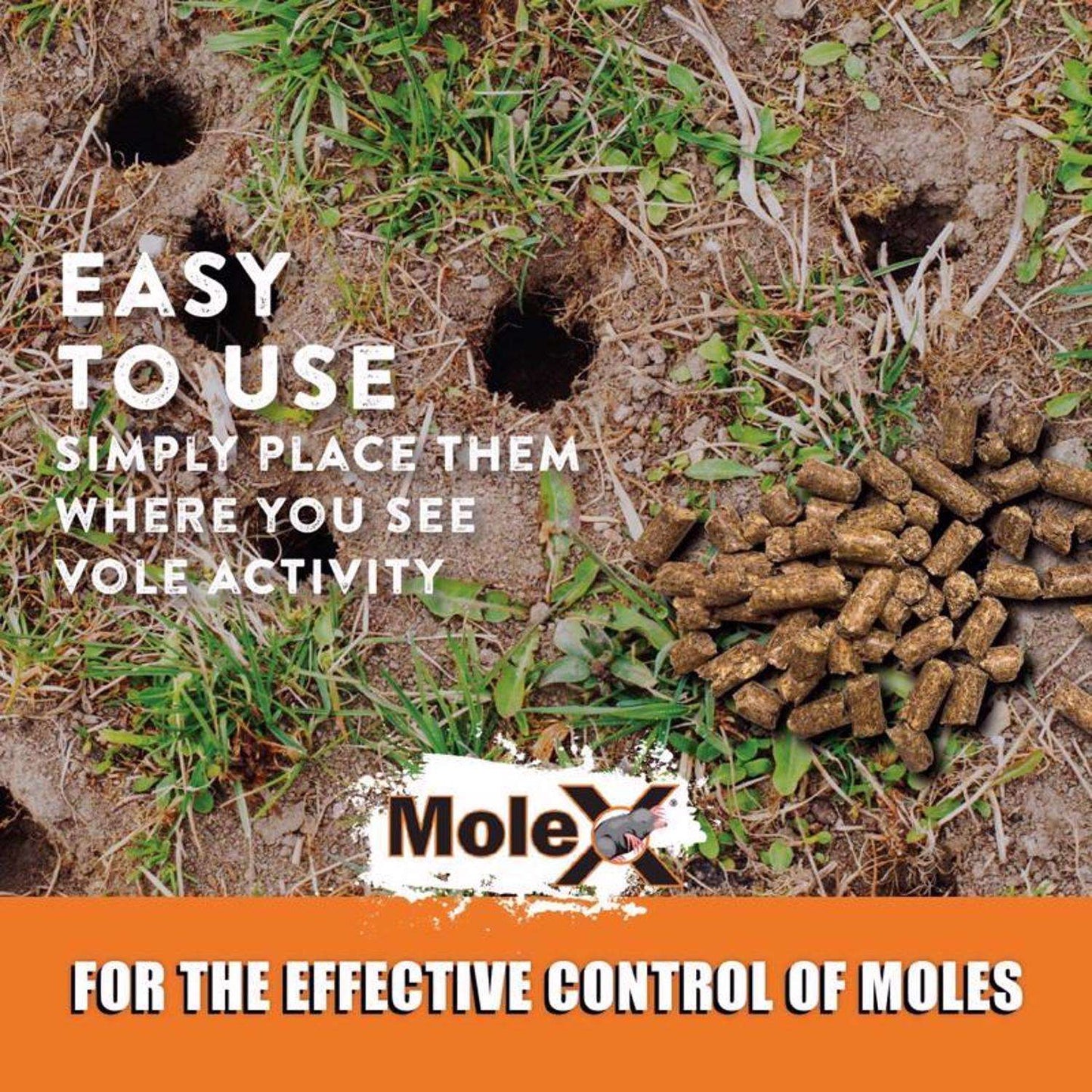  MoleX Non-Toxic Bait Pellets For Moles 8 Oz 1 Pk