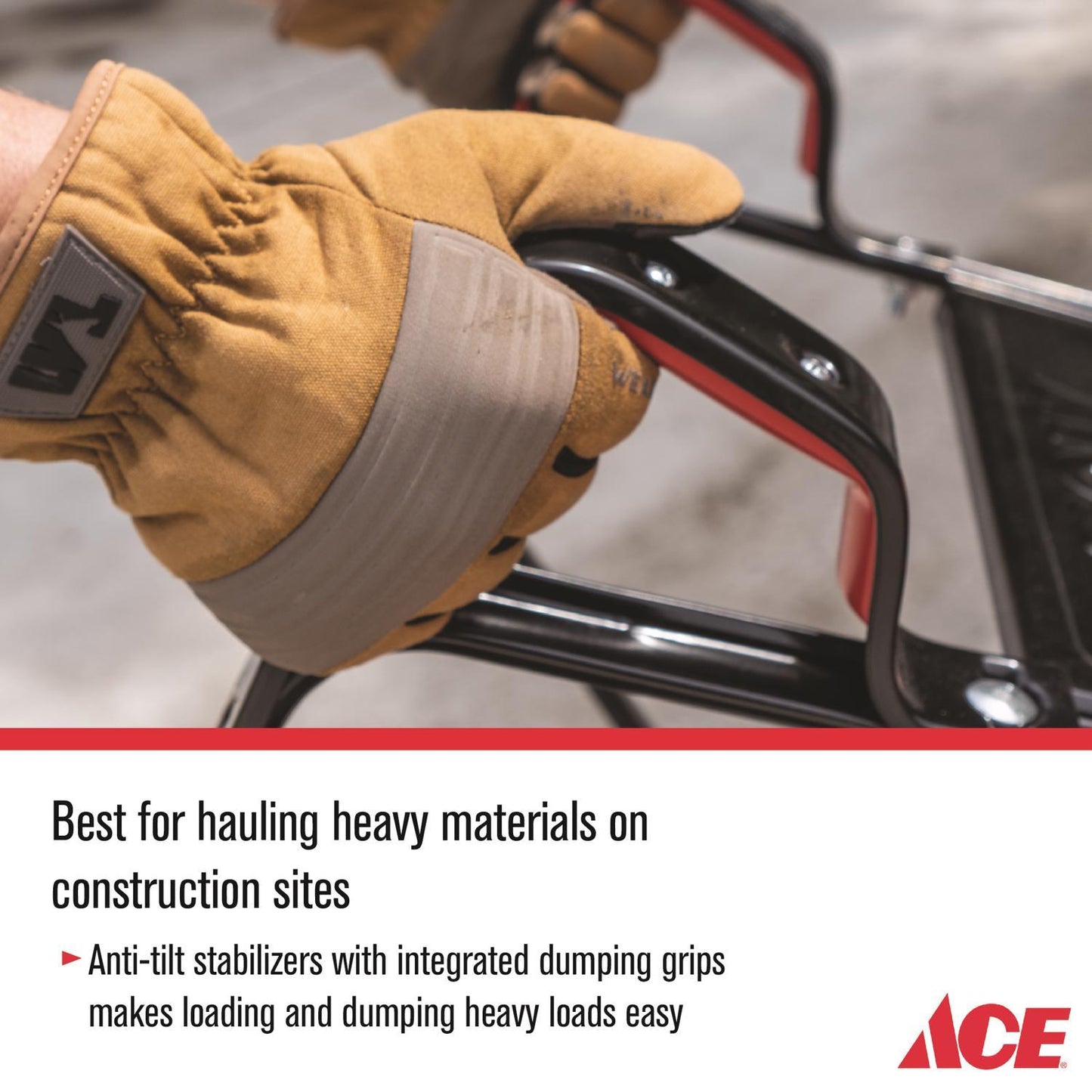  Ace HDPE Wheelbarrow 6 Cu Ft