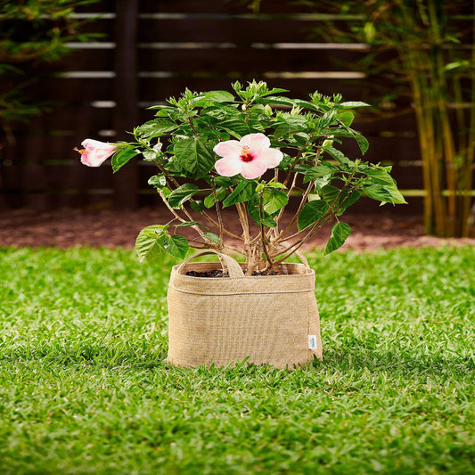  Coolaroo 11 In. H X 12 In. W X 12 In. D X 12 In. D Polyethylene Round Planter Bag Desert Sand