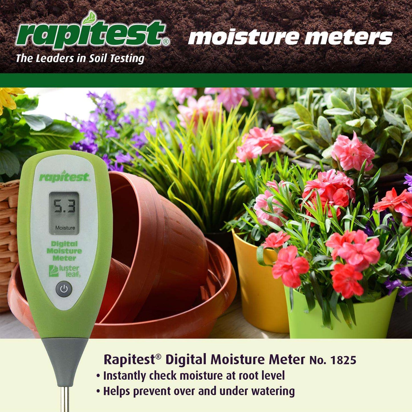  Luster Leaf Digital Moisture Meter 1 Pk