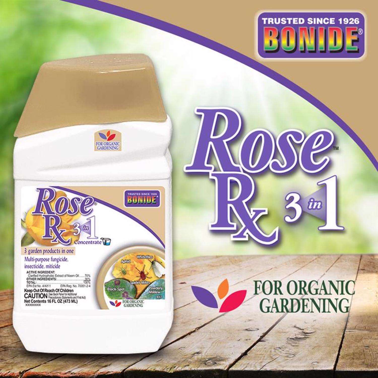  Bonide Rose Rx Organic Concentrated Liquid Disease Control 16 Oz