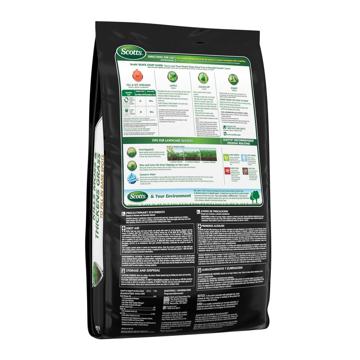  Scotts Turf Builder Moss And Fungus Control Lawn Fertilizer For All Grasses 10000 Sq Ft