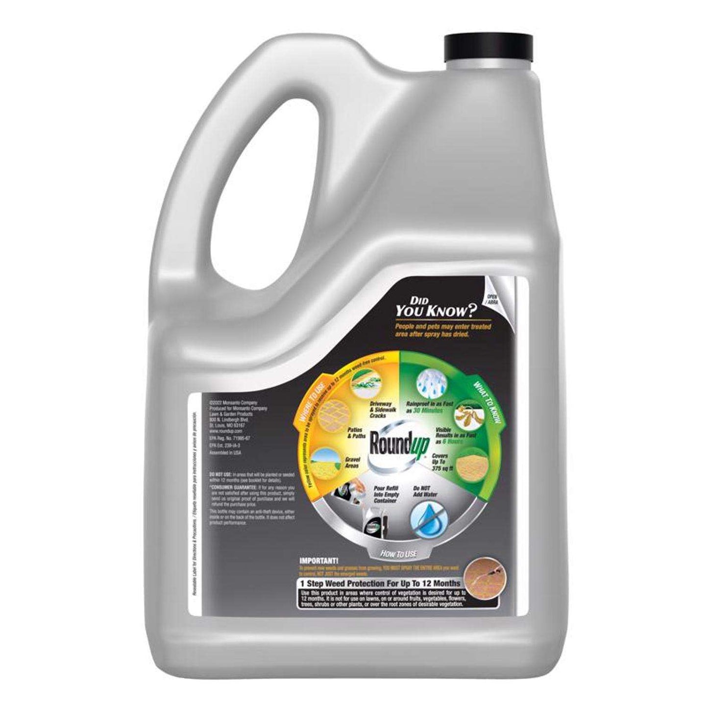  Roundup Weed And Grass Killer RTU Liquid 1.25 Gal