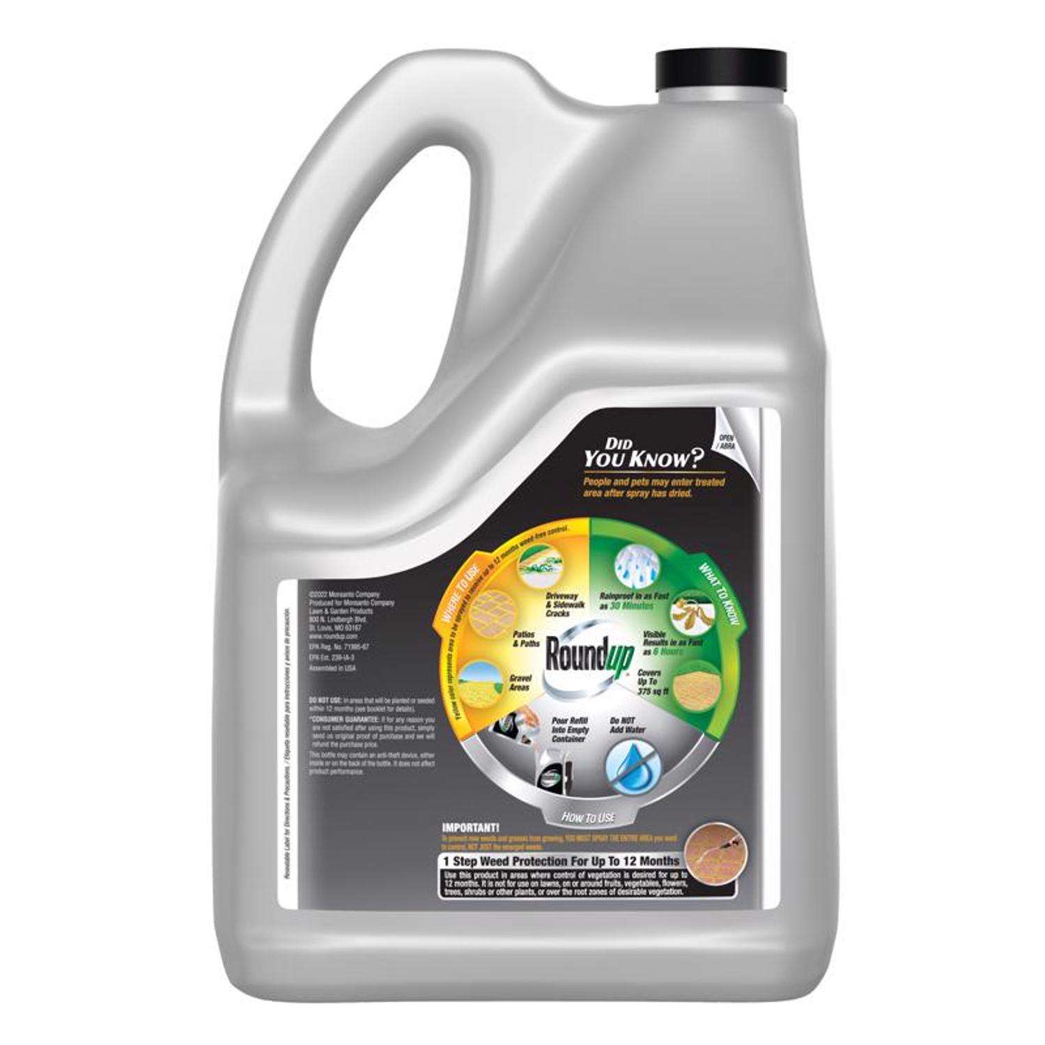  Roundup Weed And Grass Killer RTU Liquid 1.25 Gal