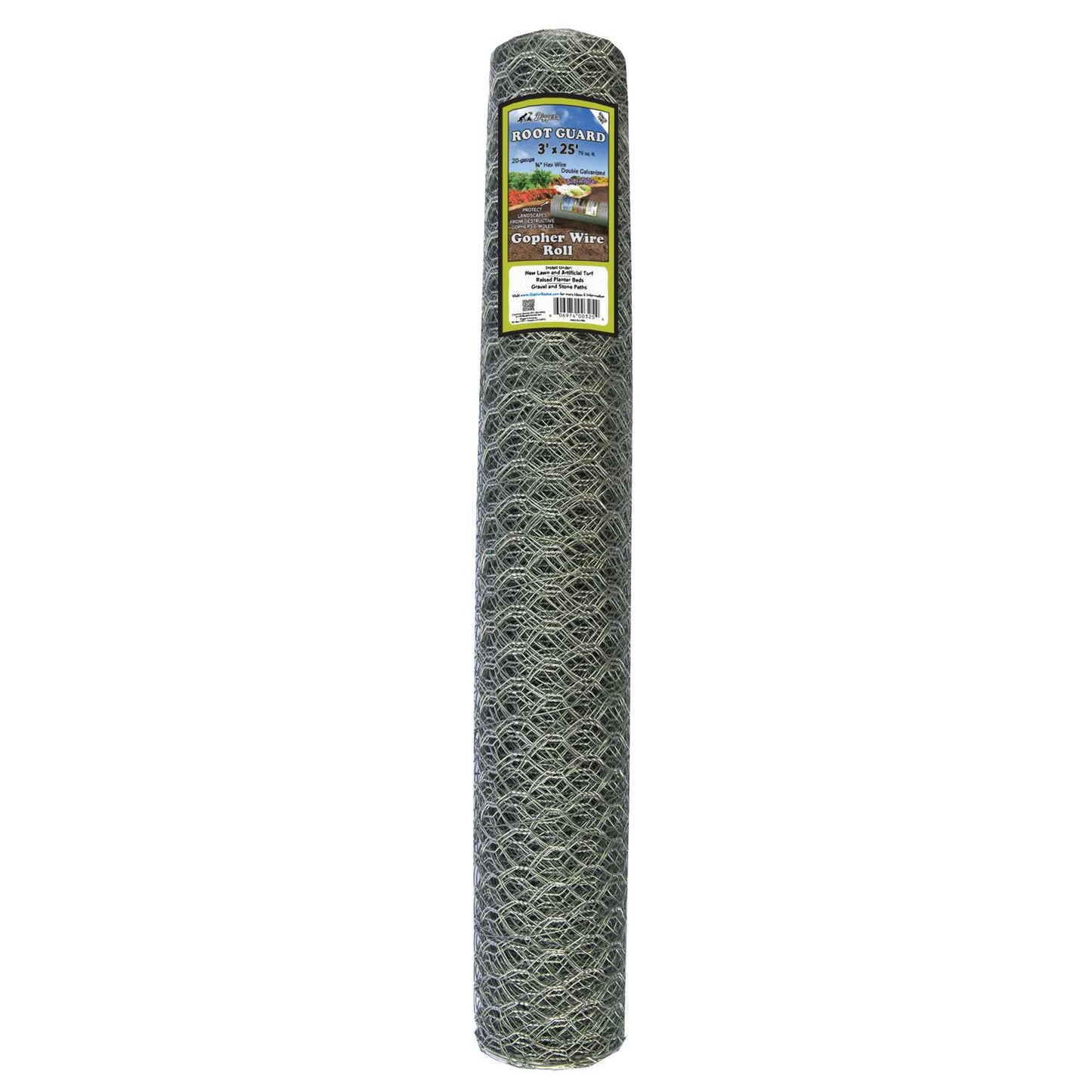  Digger's Root Guard 3 Ft. H X 25 Ft. D Silver Coated Wire Gopher Wire Roll