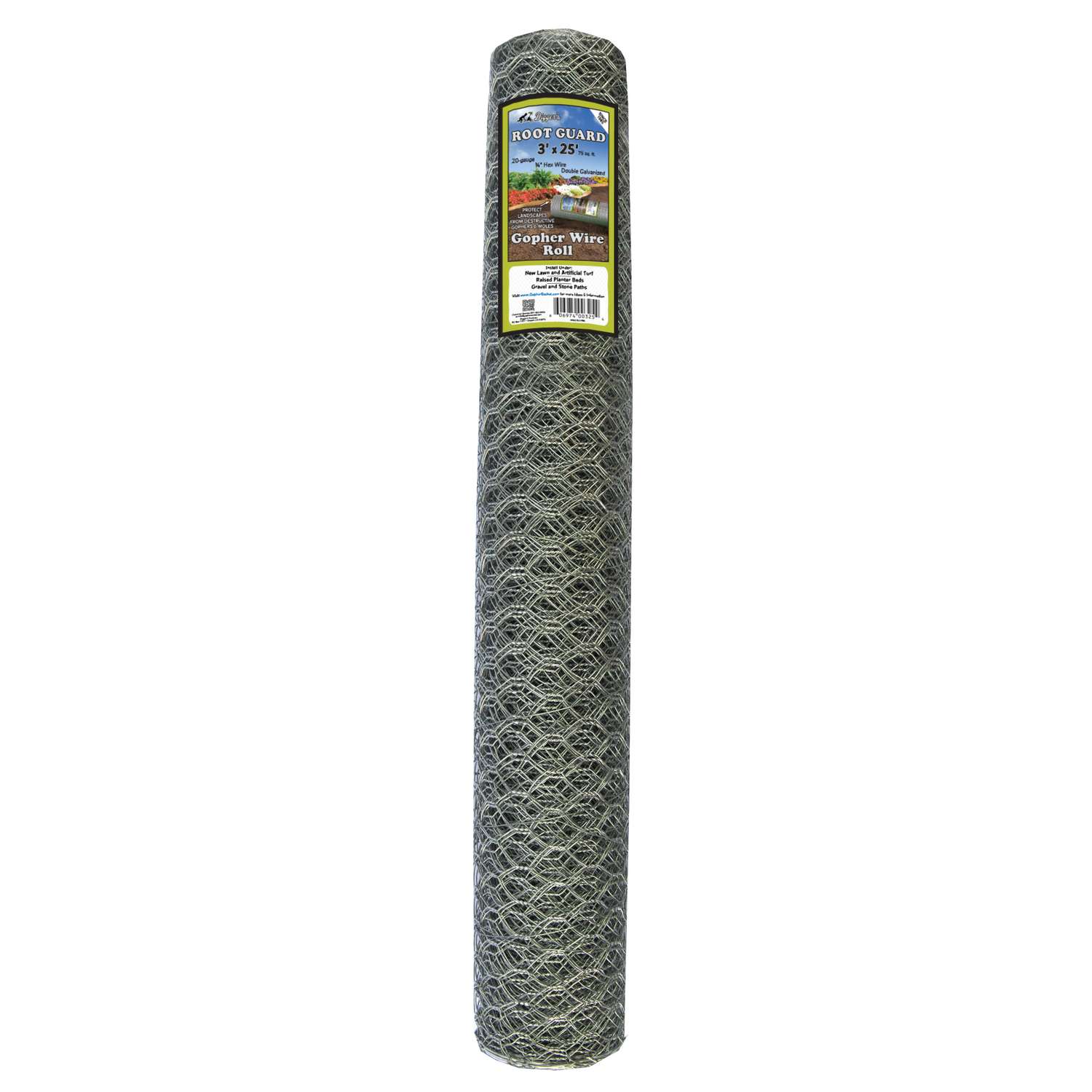  Digger's Root Guard 3 Ft. H X 25 Ft. D Silver Coated Wire Gopher Wire Roll