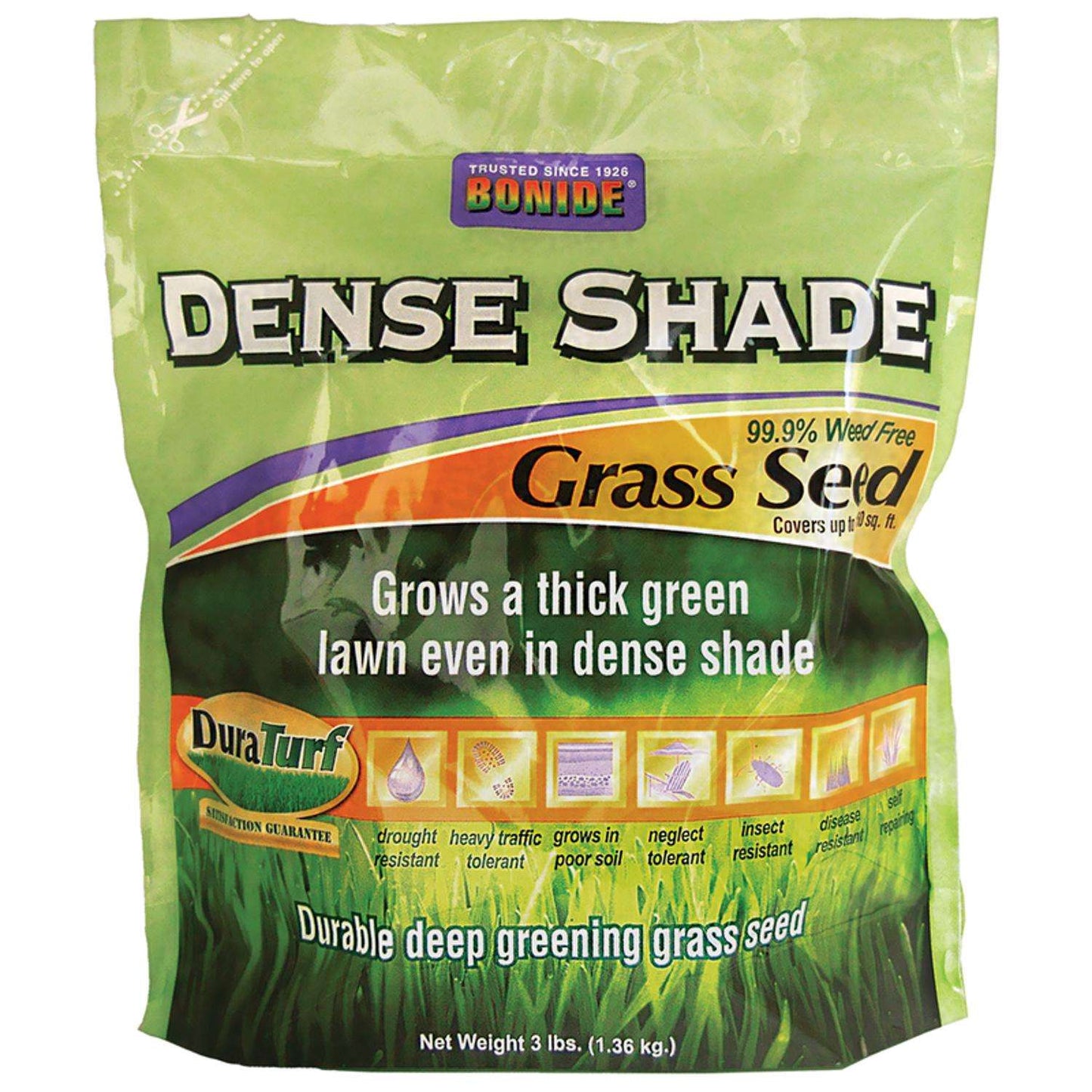 Bonide DuraTurf Mixed Full Shade Grass Seed 3 Lb
