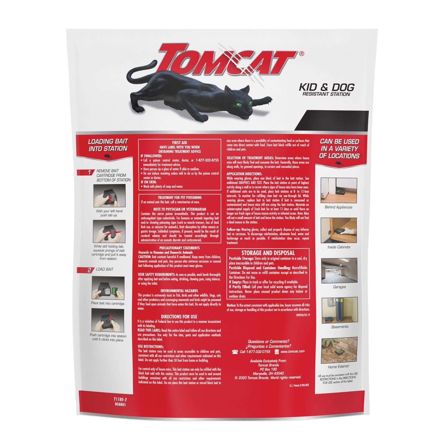  Tomcat Bait Station Blocks For Mice 1 Pk