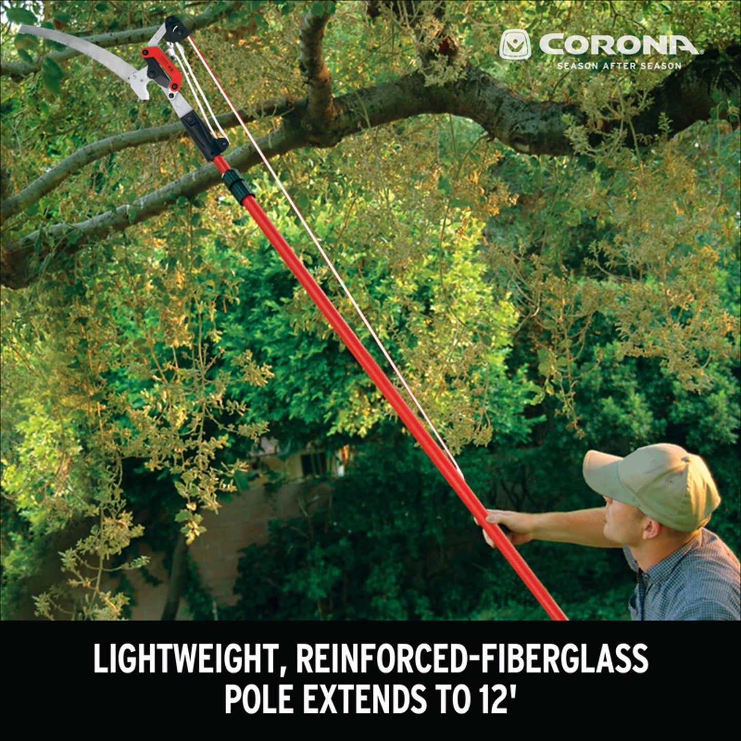  Corona DualLINK 12 Ft. Steel Tempered Tree Pruner